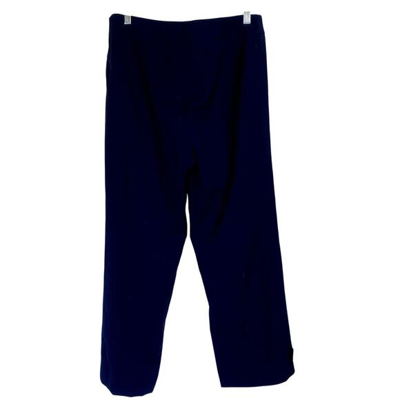 ESCADA Navy Blue Dress Pants Size 44 US 14 Trousers Straight Leg Slacks Office - Picture 2 of 6